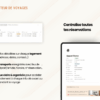 7 Template Notion Planificateur de voyages – organise facilement tes vacances avec un tableau de bord centralisé, la gestion des réservations, des to-do, du budget, de la valise, des bonnes adresses et du programme jour par jour.